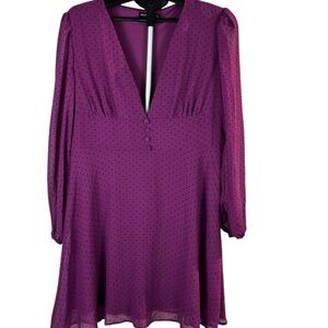 Nasty Gal Polka Dot Mini Dress – Romantic Coquette / Vintage Chic SZ 12